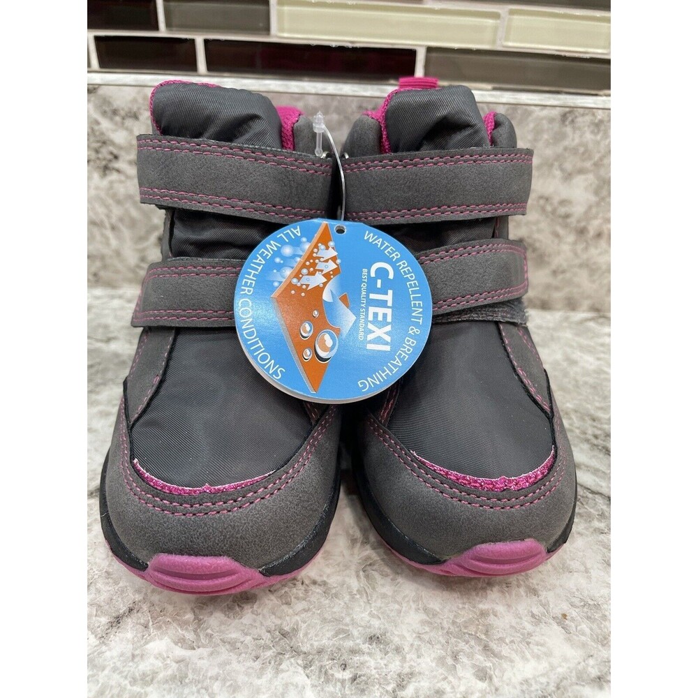 Sprox Girls Flexible Winter Boots Size 7M Grey & Pink New With Tags
